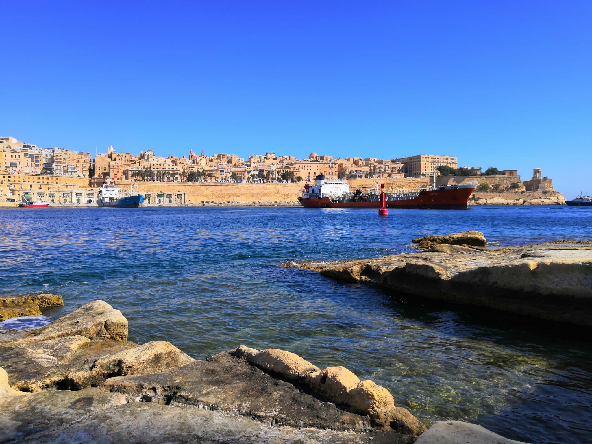 Swimming in Sant Angelo, Birgu