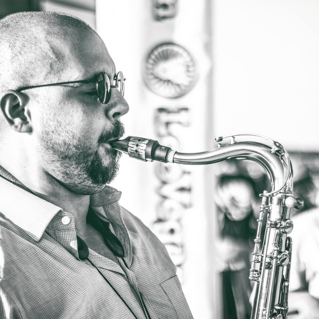 Saxophonist Carlo Muscat 