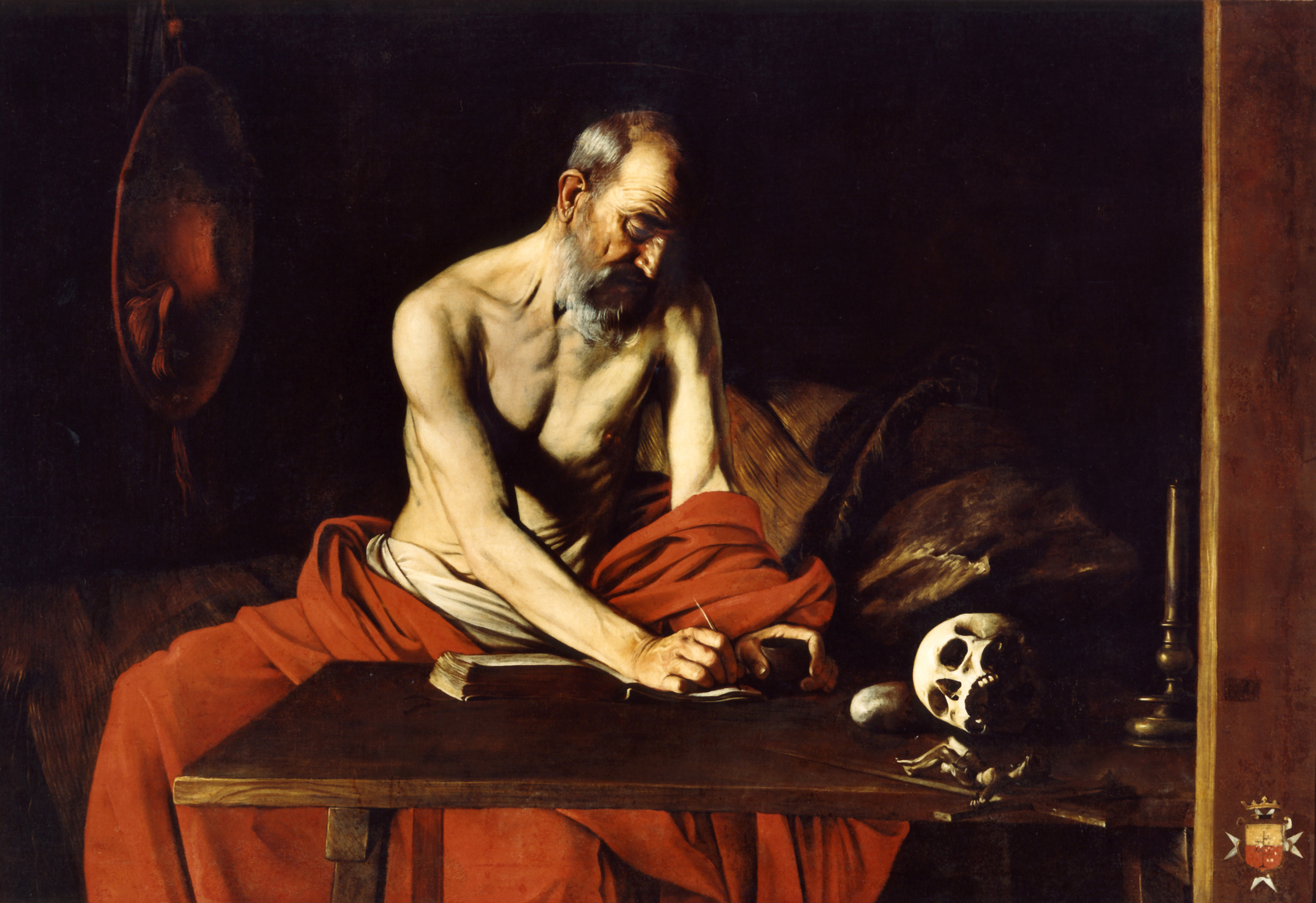 Caravaggio, Saint Jerome Writing