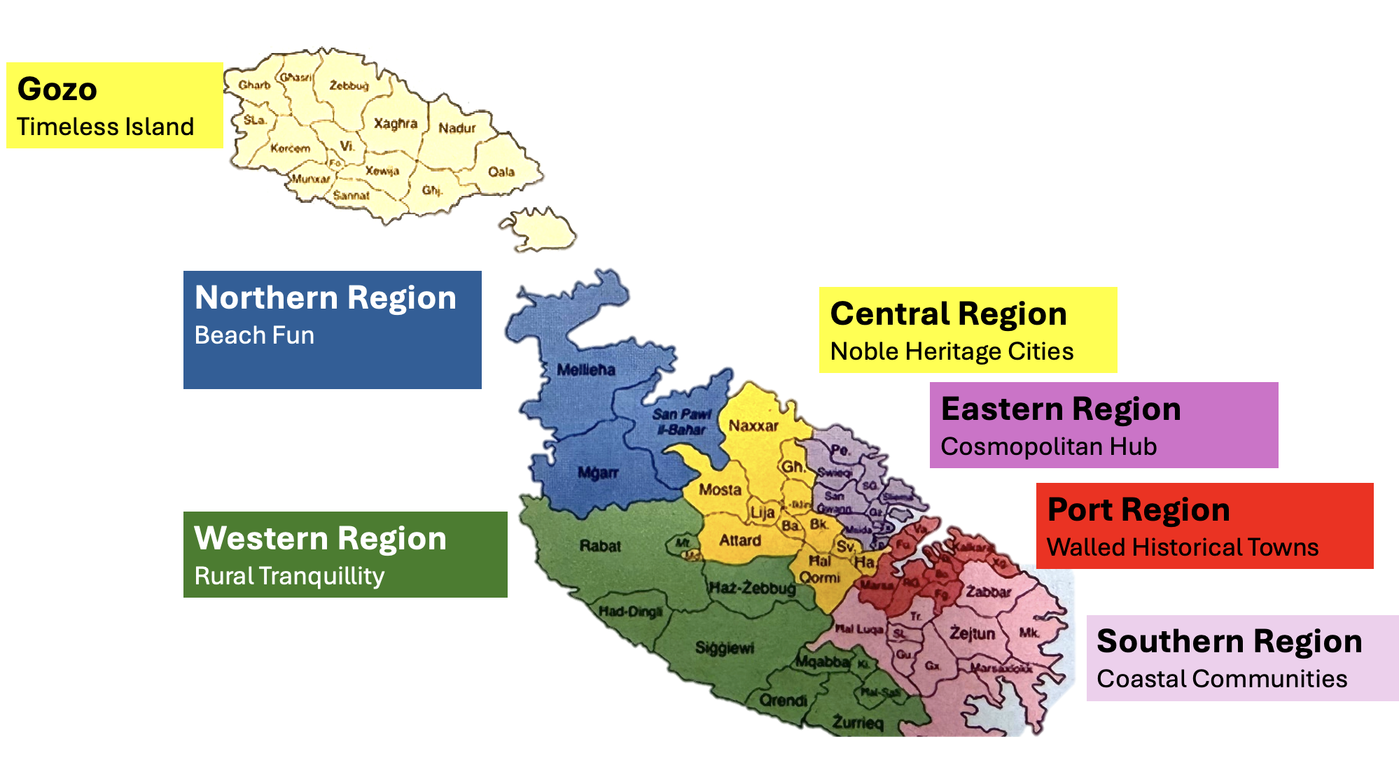 The 7 regions of Malta - The Snop House Boutique Hotel