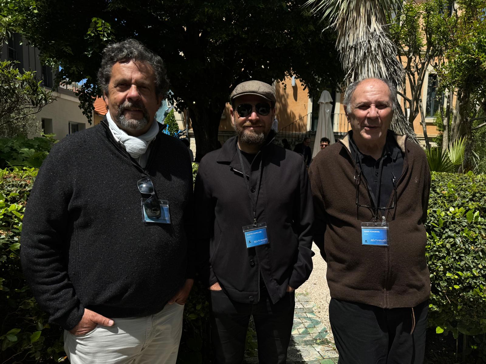 Mr Snop with the artists