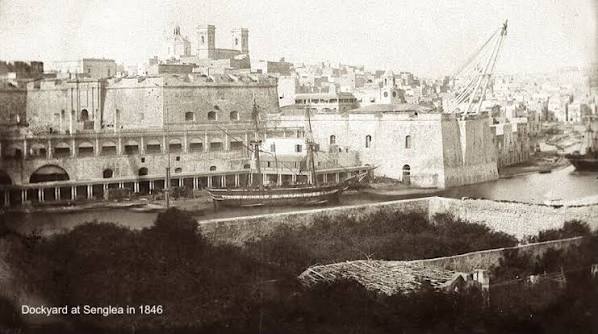 Dockyard Macina in 1846 Dockyard Macina in 1846
